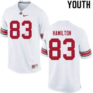 Youth Ohio State Buckeyes #83 Cormontae Hamilton White Nike NCAA College Football Jersey Jogging JHJ4844XQ